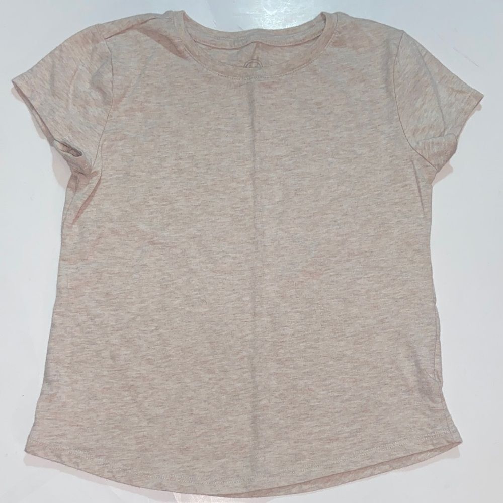10/50 Wonder Nation Tan Short Sleeve Tee Size M (7-8)
